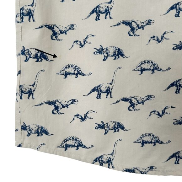 Sovereign Code Dinosaur Print Cotton Button Down Short Sleeve Shirt NWT (7) - Picture 5 of 14